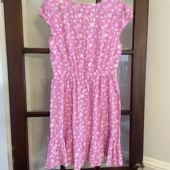 J.Crew Lavender Floral Ruffled Dress, Size 8. NWT. - Picture 8 of 9